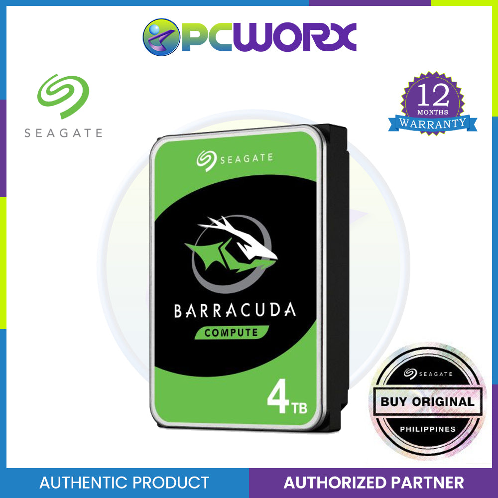 Seagate BarraCuda Internal Hard Drive 4TB SATA 6Gb/s 256MB Cache 3.5-Inch