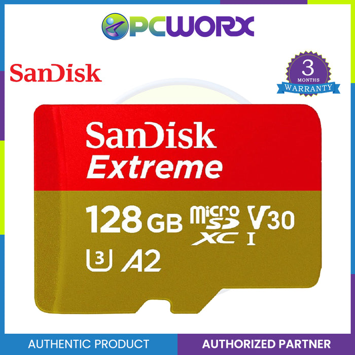 SanDisk SDSQXAA 128GB Extreme Micro SD 190MB/s C10