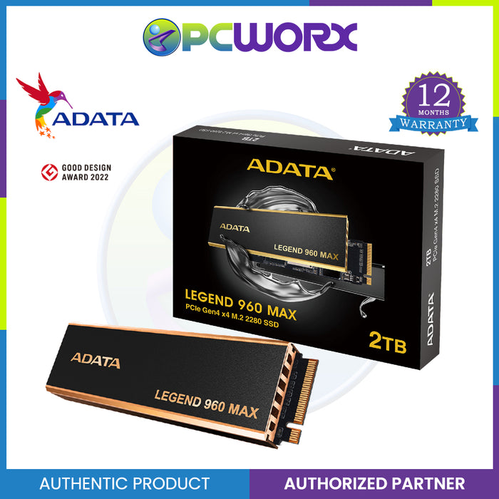 Adata LEGEND 960 MAX M.2 PCIe 4.0 X4 Solid State Drive