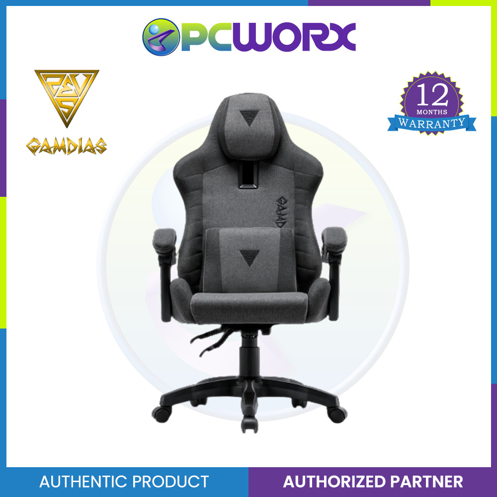 Gamdias Zelus E3 Weave  Gaming Chair Fabric Black