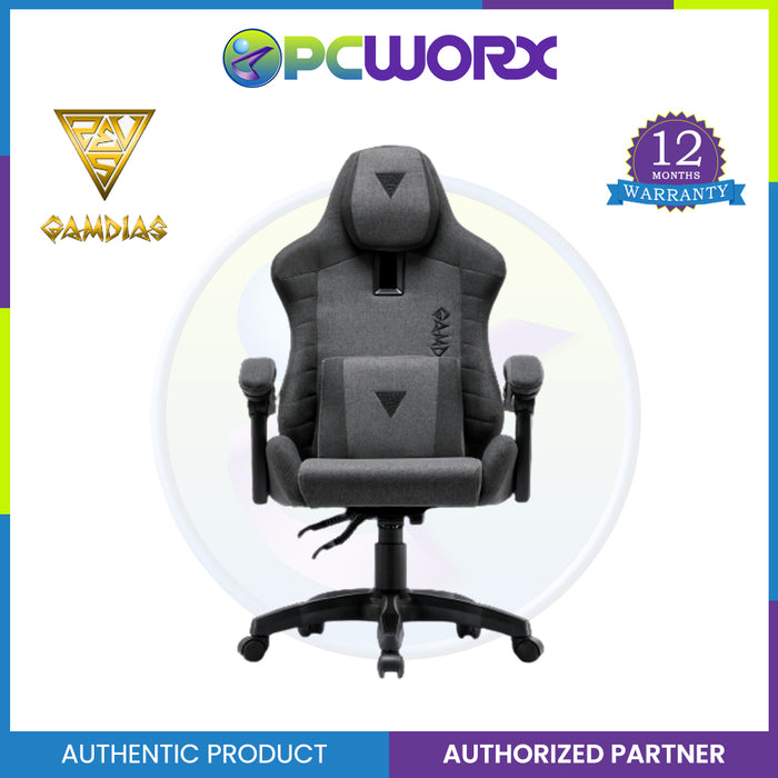 Gamdias Zelus E3 Weave  Gaming Chair Fabric Black