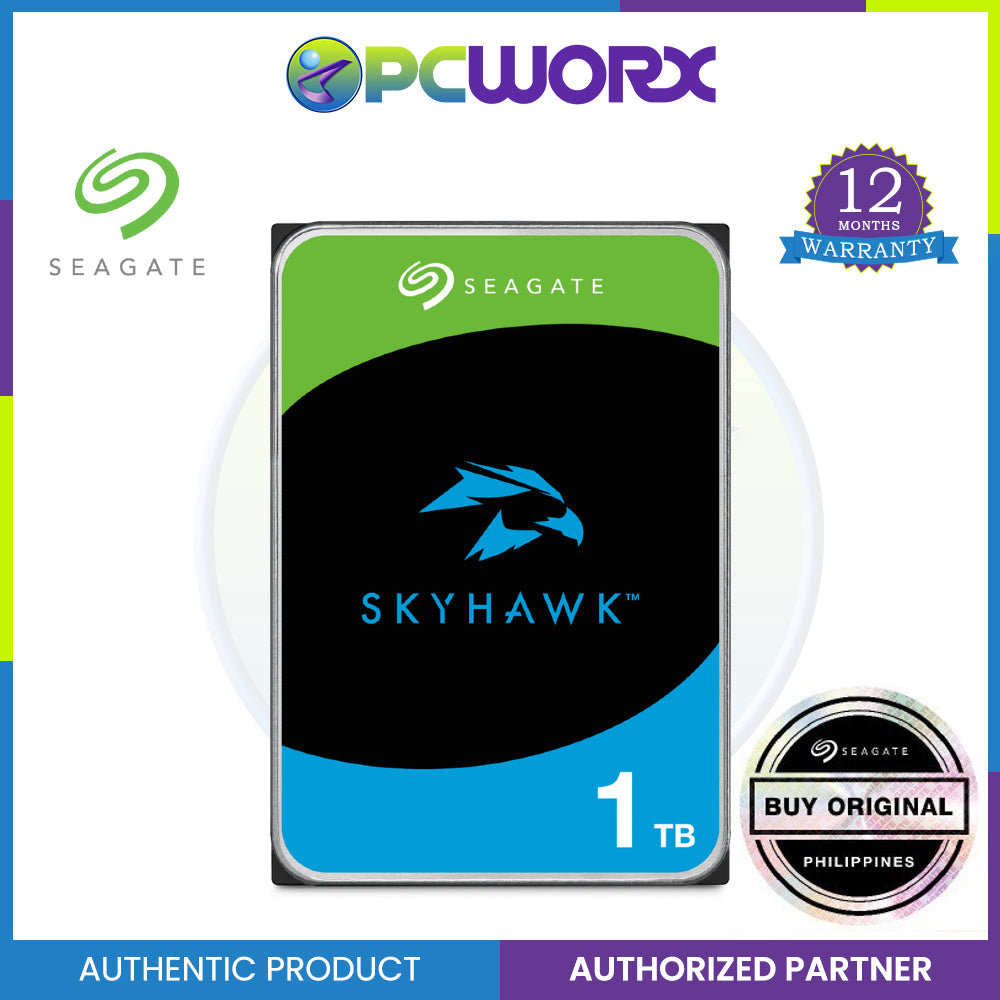 Seagate SkyHawk 1TB Surveillance Hard Drive - Sata 6Gb/s 64MB Cache 3.5-Inch Internal Drive