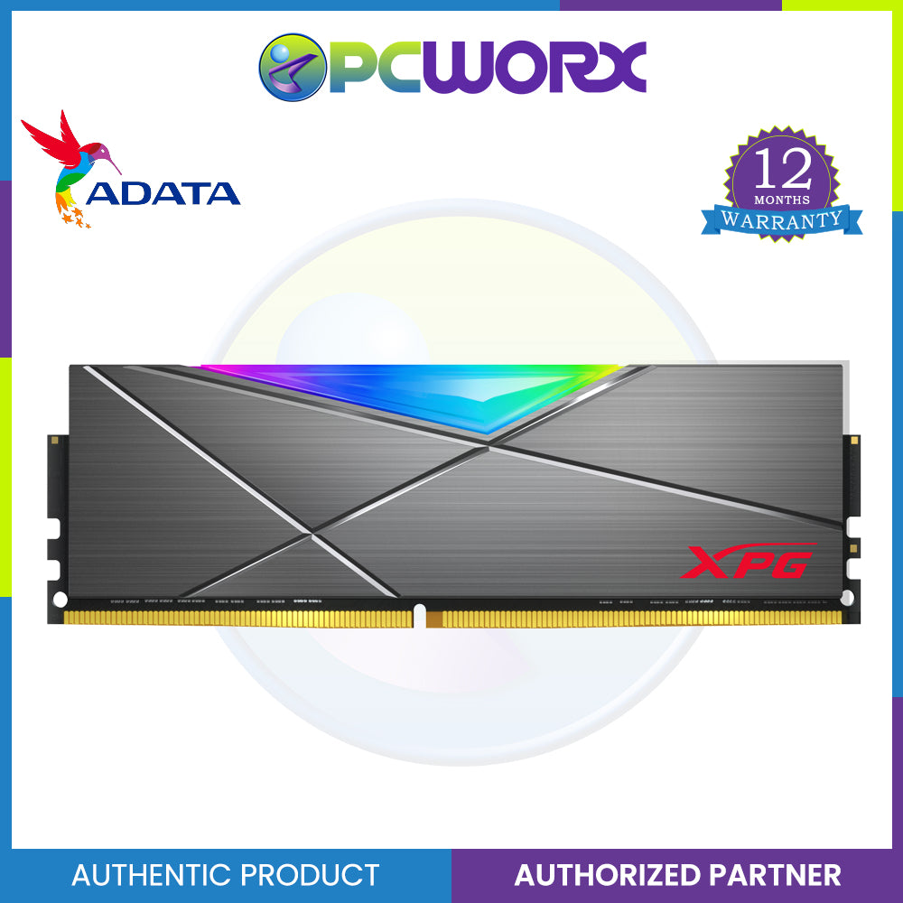 Adata SPECTRIX D50 DDR4 3600Mhz 16GB (2X8GB) RGB Memory Module (AD-AX4U36008G18I-DT50-BOX)