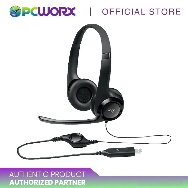 Headset H390 Wired Headset For Computer Logitech 981-000014 Padded