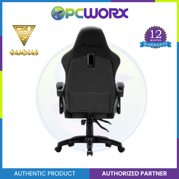 Gamdias Zelus E3 Weave  Gaming Chair Fabric Black