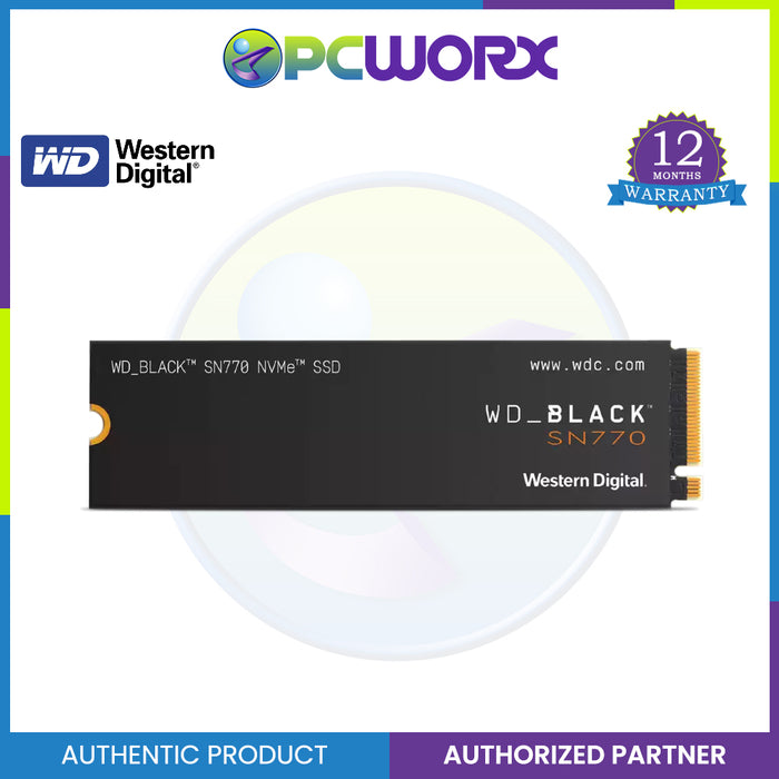 Western Digital WD Black SN770 250GB NVME PCIE GEN4 M.2 Internal SSD (WDS250G3X0E)