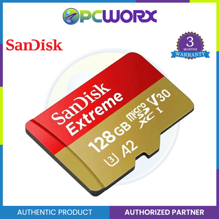 SanDisk SDSQXAA 128GB Extreme Micro SD 190MB/s C10