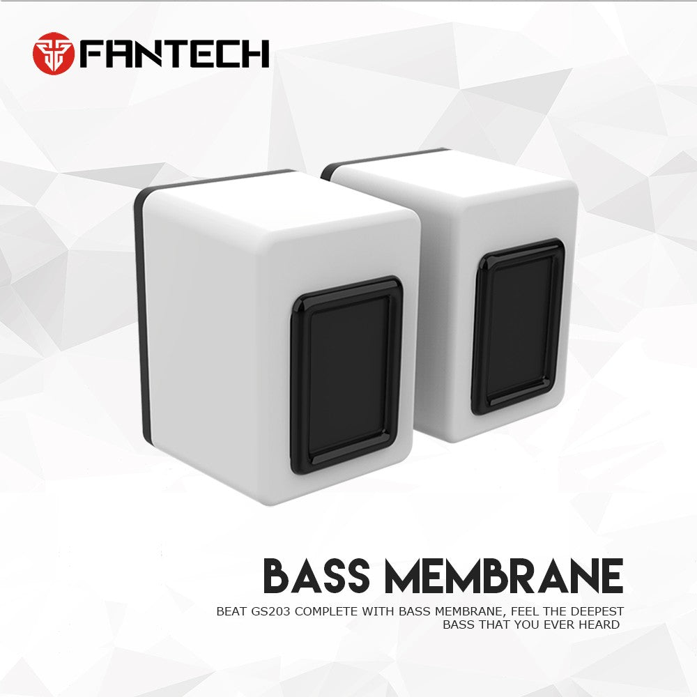 Fantech GS-203 Wired USB 2.0 Speaker Space Edition White
