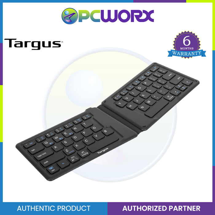 Targus AKF003 Ergonomic Foldable Bluetooth Antimicrobial Wireless Keyboard