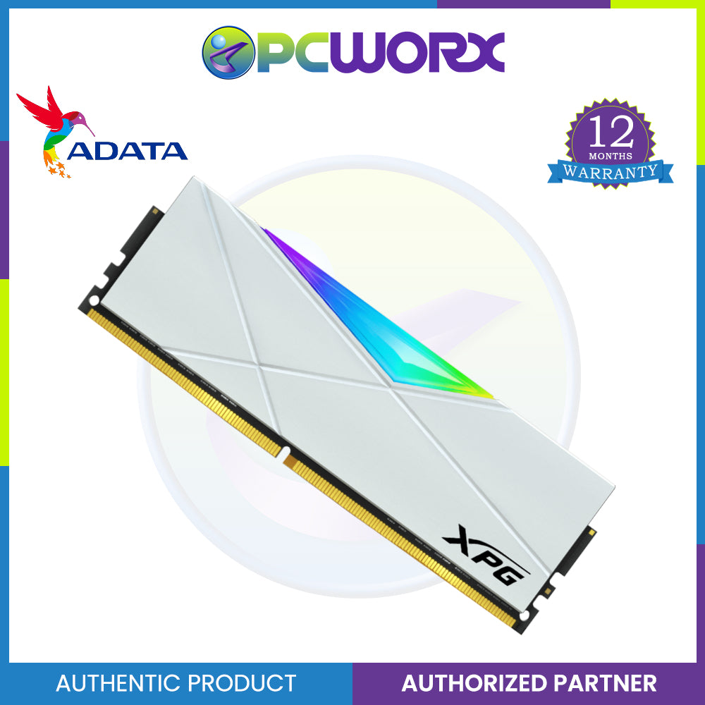 Adata SPECTRIX D50 DDR4 3600Mhz 16GB (2X8GB) RGB Memory Module (AD-AX4U36008G18I-DT50-BOX)