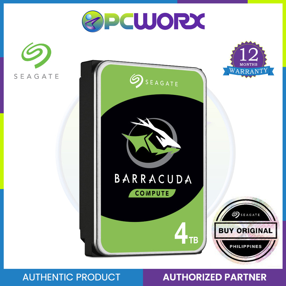 Seagate BarraCuda Internal Hard Drive 4TB SATA 6Gb/s 256MB Cache 3.5-Inch
