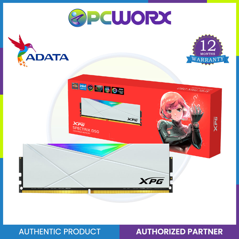 ADATA XPG SPECTRIX D50 RGB DDR4 3200 MHz 8GB Desktop RAM