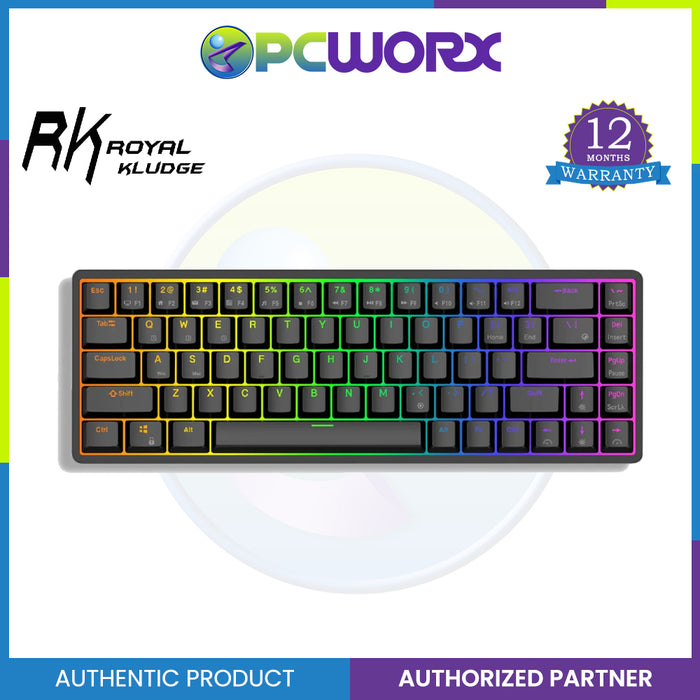 Royal Kludge RKG68 Tri-Mode RGB 68 Keys Hot Swappable Mechanical Gaming Keyboard