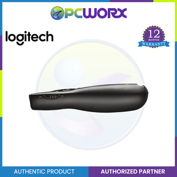Logitech R400 2.4 GHz USB-Receiver Red Laser Pointer Wireless Presenta ...