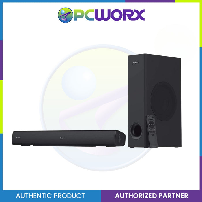 Creative MF8375 Speaker Stage V2 2.1 Black Soundbar w/Subwoofer Bluetooth 5.0 Wall Mountable Speaker