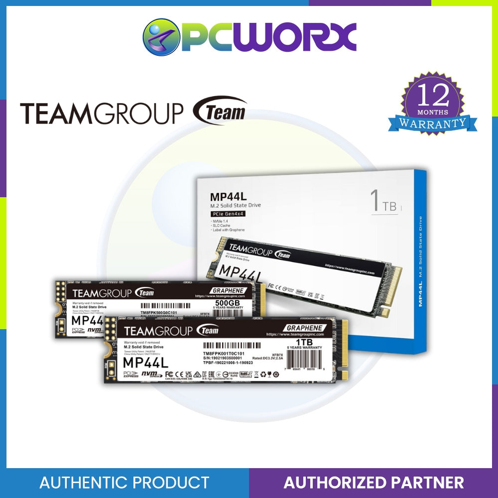 Team Group MP44L TM8FPK500G0C101 500GB M.2 2280 PCIe 4.0 NVMe with Graphene Labe