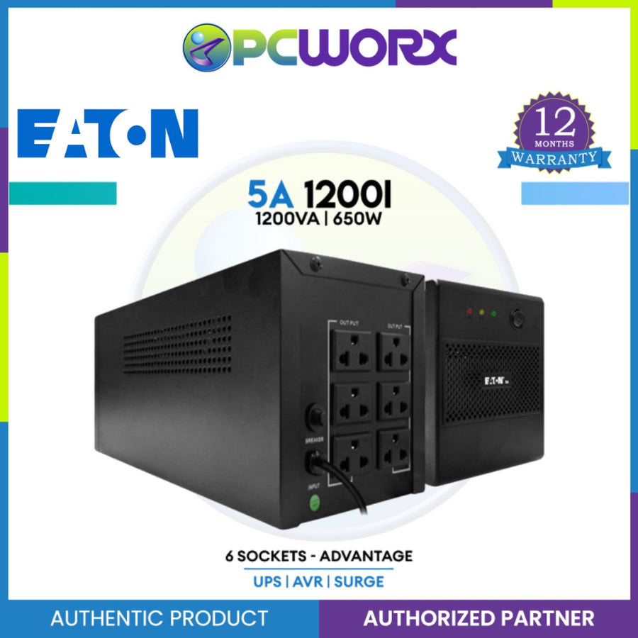 1200i Eaton 5A 1200I-NEMA 1200VA/650Watts Line Interactive UPS – PCWORX
