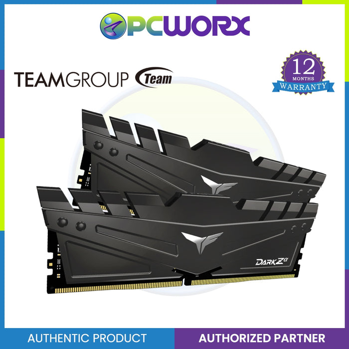 TEAM GROUP DARK Za 16GB (2x8GB) 32GB (2x16GB) 3600 MHz DDR4 CL18 DDR4 DESKTOP MEMORY BLACK HEATSINK