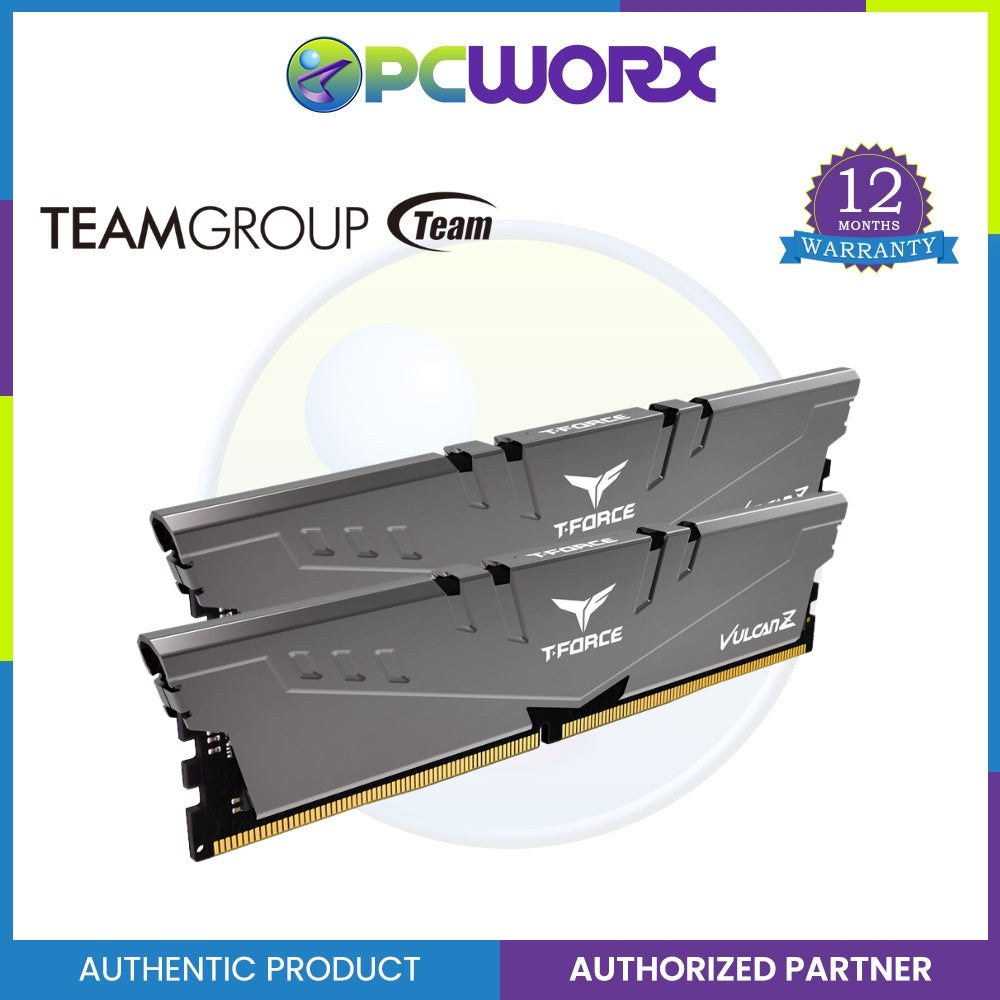 TEAM GROUP VULCAN Z 32GB (2x16GB)  3200 MHz DDR4 CL16 DDR4 DESKTOP MEMORY GRAY