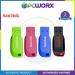 SanDisk SDCZ50-032G-B35 32GB Cruzer Blade USB Flash Drive 2.0 | Pink | Blue | White | Black | Green
