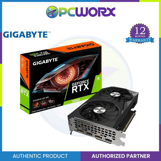 GIGABYTE GeForce RTX 3060 Gaming OC 8G (rev. 2.0) Graphics Card, 2X WINDFORCE Fans 8GB 128-bit GDDR6