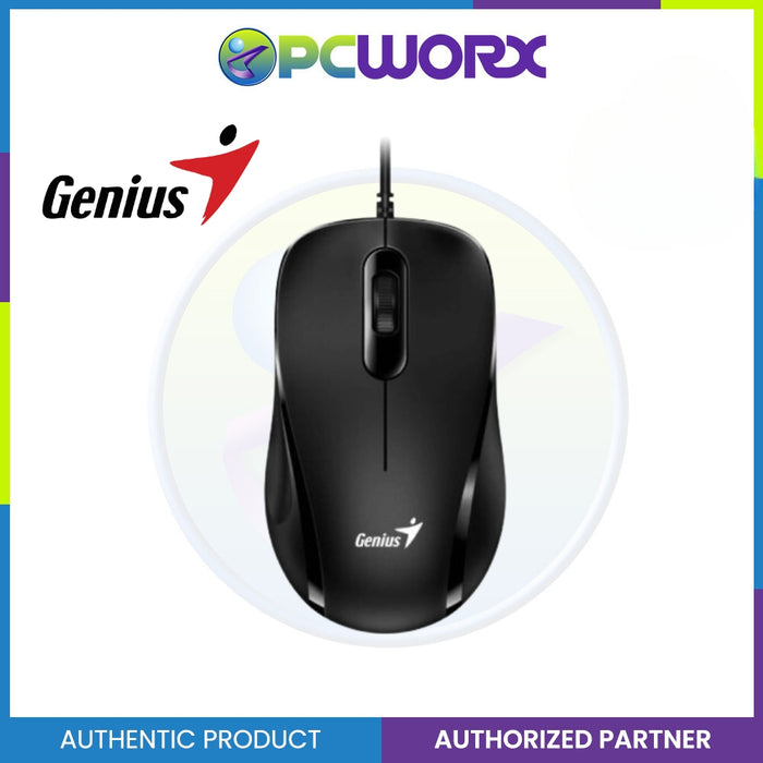 Genius DX-101 USB Full Size Wired Optical Mouse - Black | USB Genius Mouse