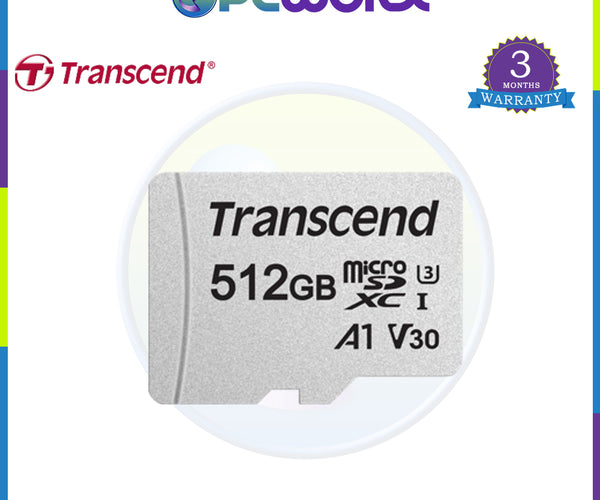 Transcend TS512GUSD300S-A 512GB microSDXC Class 10 UHS-1 U3 A1 V30
