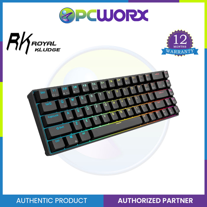 Royal Kludge RKG68 Tri-Mode RGB 68 Keys Hot Swappable Mechanical Gaming Keyboard