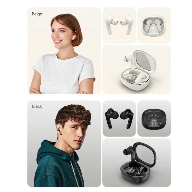 True Wireless Bluetooth Earbuds Air A01 Black/Beige | Wireless Earbuds