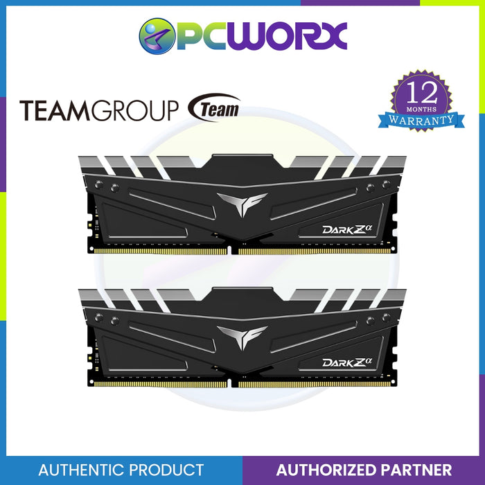 TEAM GROUP DARK Za 16GB (2x8GB) 32GB (2x16GB) 3600 MHz DDR4 CL18 DDR4 DESKTOP MEMORY BLACK HEATSINK