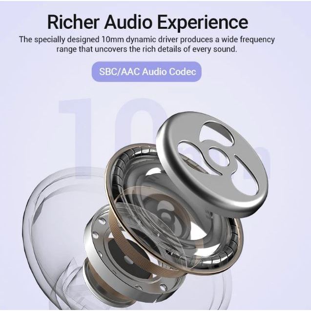 True Wireless Bluetooth Earbuds Air A01 Black/Beige | Wireless Earbuds