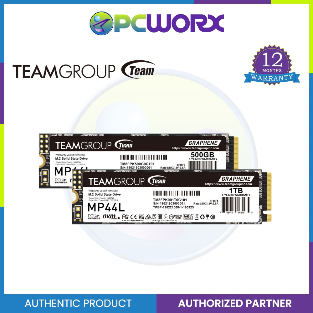 Team Group MP44L TM8FPK500G0C101 500GB M.2 2280 PCIe 4.0 NVMe with Graphene Labe