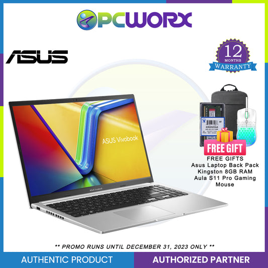 Asus VivoBook 15 Intel i3-1220P | 8GB DDR4 | 512GBSSD | Win11 w/ Home & Student Office