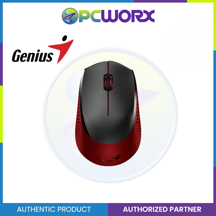 Genius NX-8000S 2.4GHz Wireless Silent Mouse , AA x 1 Black / Red