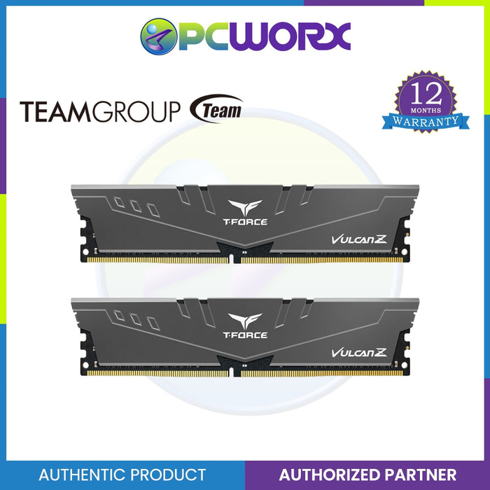 TEAM GROUP VULCAN Z 16GB (2x8GB) | 32GB (2x16GB)  3600 MHz DDR4 CL18 DDR4 DESKTOP MEMORY GRAY