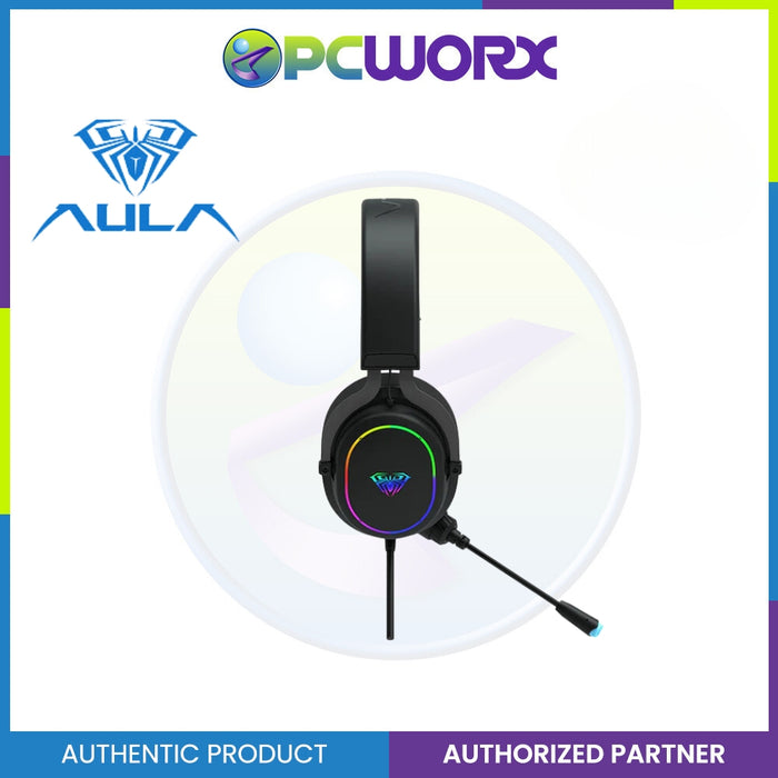 Aula F606 Wired Gaming Headset With Noise Cancelling Microphone