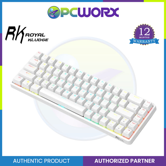 Royal Kludge RKG68 Tri-Mode RGB 68 Keys Hot Swappable Mechanical Gaming Keyboard