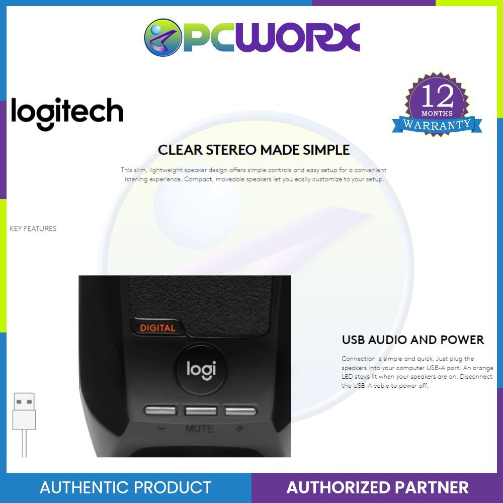 Logitech S150 Usb Stereo Speaker Logitech S150 Crystal-clear Sound