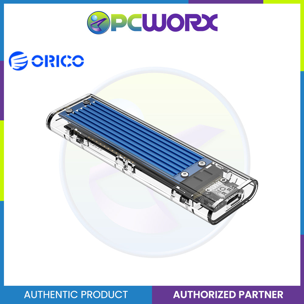 ORICO NVME M.2 to Type-C USB3.1 Gen2 10Gbps Transparent External Solid State Drive Adapter Enclosure