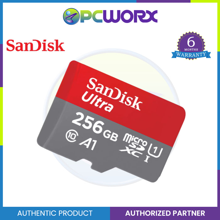 SanDisk 256GB / 512GB / 1TB Ultra microSDXC UHS-I Memory Card  - 100MB/s C10 U1 Full HD A1, MicroSD