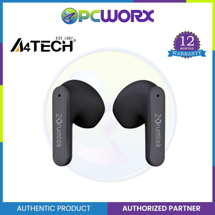 A4tech B20 2Drumtek True Wireless Earphone Ash Grey Bluetooth  v5.2 Wireless Earphone