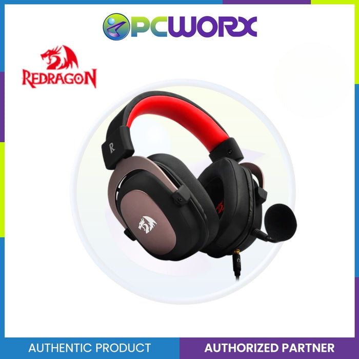 Redragon H510-1 Zeus-2 7.1 Wired Gaming Headset | Detachable Microphone