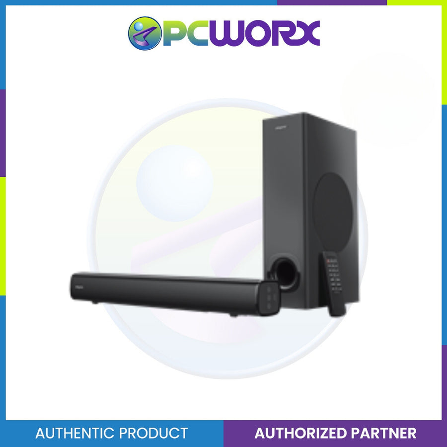 Creative Stage V2 Noir 2.1 Soundbar Met Subwoofer – 80W Voor TV, Gaming En Muziek