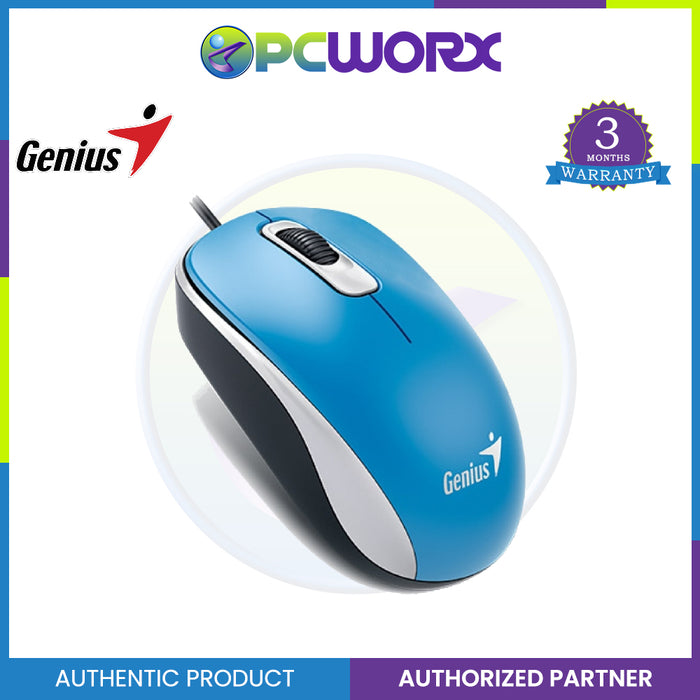 Genius DX-110 PS2 Full Size Optical Mouse in Different Colour