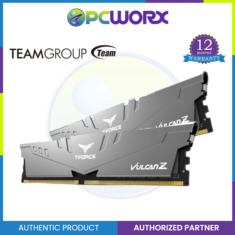 TEAM GROUP VULCAN Z 32GB (2x16GB)  3200 MHz DDR4 CL16 DDR4 DESKTOP MEMORY GRAY