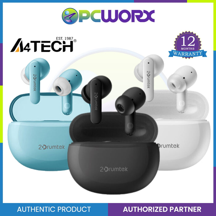 A4tech B25 2Drumtek True Wireless Earphone  Bluetooth v5.2 Wireless Earphone