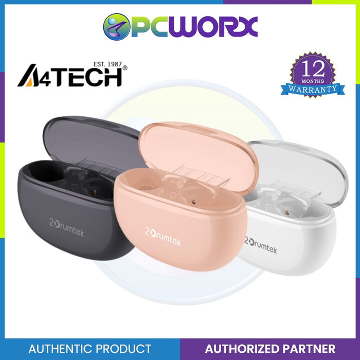 A4tech B27 2Drumtek True Wireless Earphone Bluetooth v5.2 Wireless Earphone