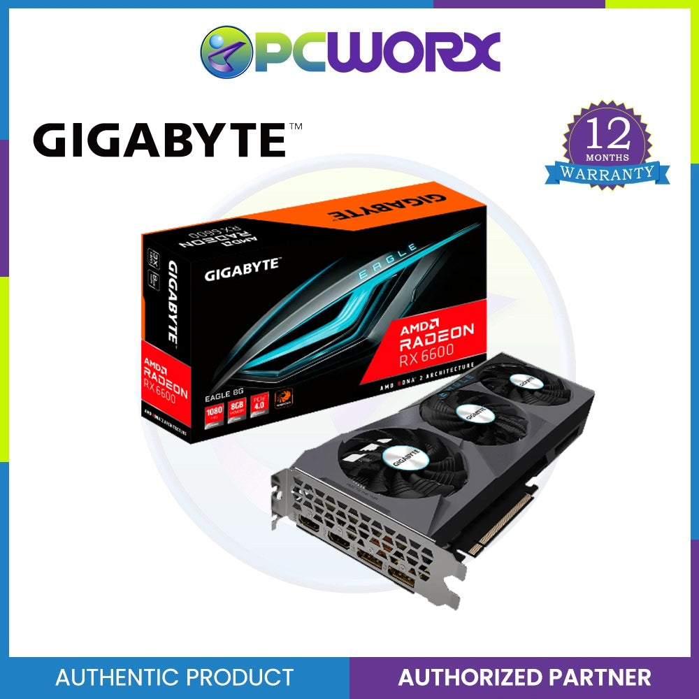 Gigabyte GV-R66EAGLE-8GD Radeon™ RX 6600 RX6600 Eagle 8GB GDDR6 128bit —  PCWORX