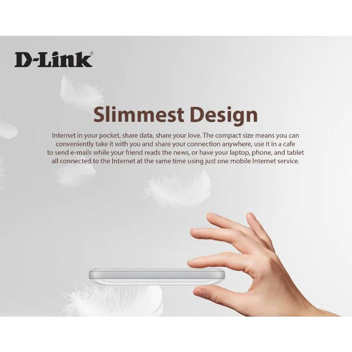 D-link DWR-930M 4G LTE Mobile Pocket Wifi Router/MiFi/Hotspot with Nano Sim Slot  up to 8 Devices