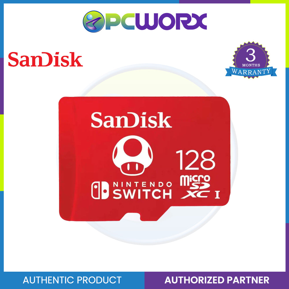 SanDisk 128GB microSDXC-Card, Licensed for Nintendo-Switch - SDSQXAO-128G-GNCZN